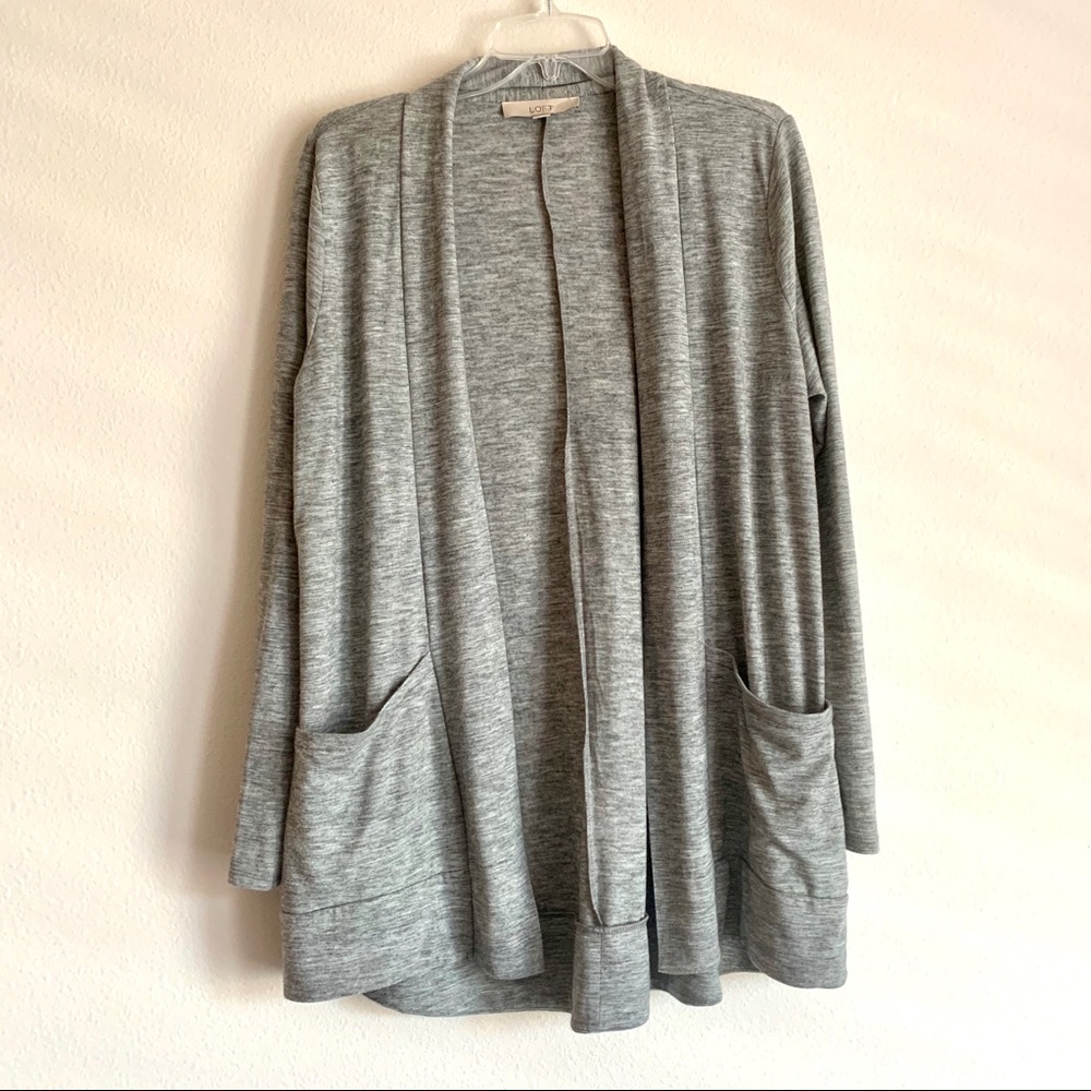 💕Cozy Gray Loft Cardigan with Pockets